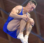 Антон Давиденко, прыжки на батуте