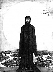 В. Г. Ефименко. «Ярославна». Иллюстрация к «Слову о полку Игореве». Центральная часть триптиха