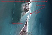  Участок косы (24 км), которая отделяет Тузловскую группу лиманов от моря в период образования «дикой прорвы»