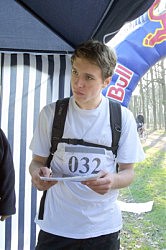 Евгений Подольский в перерыве между двумя «сотками»