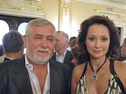 Народный артист Украины, кинорежиссер и председатель Одесского отделения НСКУ Ярослав Лупий среди гостей фестиваля со своей кинематографической «крестницей» — российской кинозвездой Ольгой Кабо