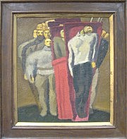 Картина А. Фрейдлина «Мы с вами, хоть нет нас в колоннах...»