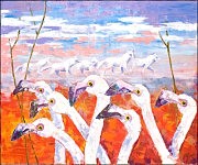 Фламинго всегда идут налево