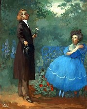 Картина Николая Овсейко «Любит — не любит»