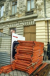 Ришельевская угол Жуковского: леса сняты, ремонт остановлен