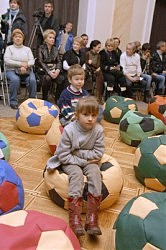 В новом (временном) зрительном зале