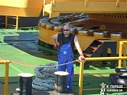 На строительстве трудятся немецкие рабочие