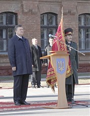  Вручение боевого знамени Военной академии