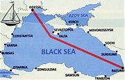 Маршрут парусной регаты Одесса — Батуми — Одесса