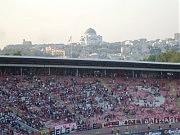 Храм Святого Савы отлично виден с трибун стадиона «Црвены звезды»