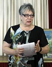 Гости праздника — поэтесса Ольга Ильницкая...