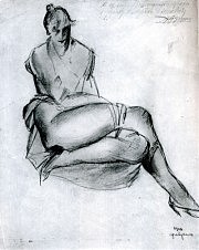 Сандро Фазини. Натурщица. 1916. Из коллекции Евгения Голубовского