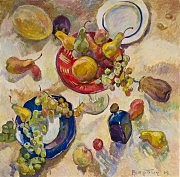 «Фрукты с белой тарелкой»