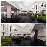 Интерьер морвокзала после реконструкции