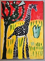 Работа Софы Войцеховой «Черный жираф»