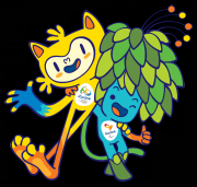 Талисманами Игр стали два персонажа, олицетворяющие флору и фауну Бразилии — Винисиус и Том