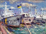 «Защитники морских рубежей». Картина Юлии Грачик