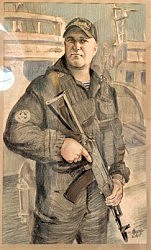 «Капитан первого ранга Роман Мегера». Работа Михаила Пархоменко