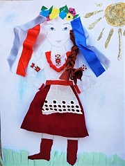 Аппликация Дарьи Малиновской. Детский сад № 295