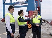 Слева направо: И. Ткачук, А. Коккин, Р. Вецкаганс