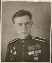 1949 год. Н. И. Московой — курсант Горьковского военно-политического училища