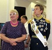 Преподаватель Нина Бондаренко получила много радостных эмоций от выступления графа Ланжерона в исполнении своего воспитанника Кости Рудика