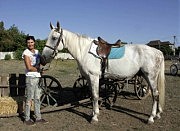 На празднике можно было покататься на лошадях. Основатель конного клуба «Айвенго» Ольга Олейник