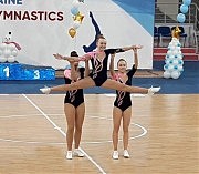 Выступают «серебряные» призеры Кубка, одесситки Мария Пильневич, София Бундзяк и Настя Фадеева