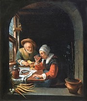 «Завтрак» — копию картины Франса ван Мириса «Завтрак» сделал Марио Калистри