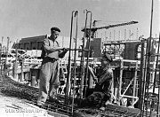 Строительство вокзала. 1951 год