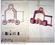 Один из рисунков и планов турецкой крепости Хаджибей, датируемый 1789 годом