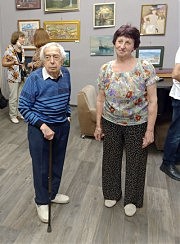 Евгений Голубовский и Светлана Крижевская на вернисаже