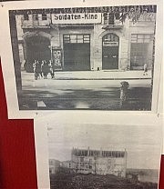 Здание кинотеатра, взорванное Чеховичем