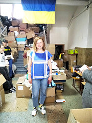 Координатор Гуманитарного волонтерского центра помощи беженцам Лилия Леонидова