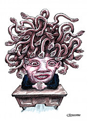 Известный киевский художник Владимир Казаневский создал 15 тысяч карикатур