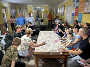 Зустріч з евакуйованими з Херсонщини