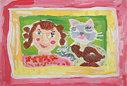 «Друзья», рисунок Евы Титовой (9 лет)