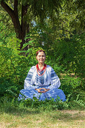 Олена виконує п’ятий комплекс Фалунь Дафа. ФОТО АНАСТАСІЇ БОЛДИРЄВОЇ